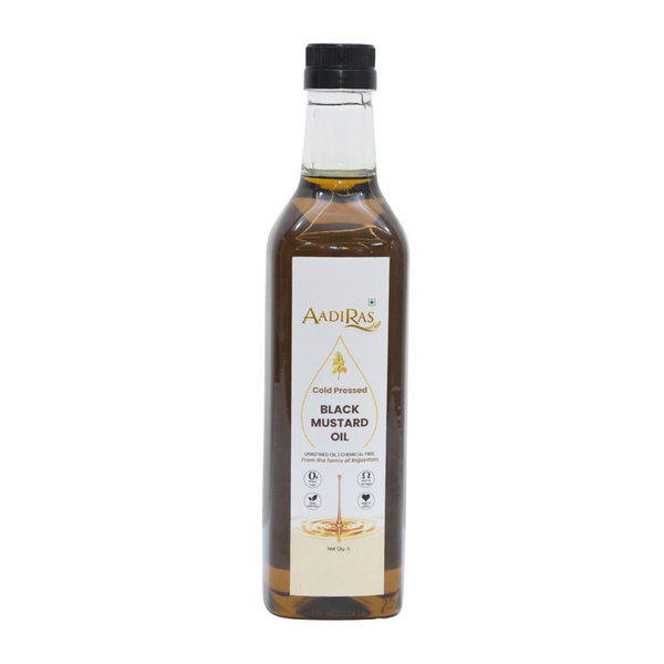 Black Mustard Oil- Cold Pressed (1 Litre)
