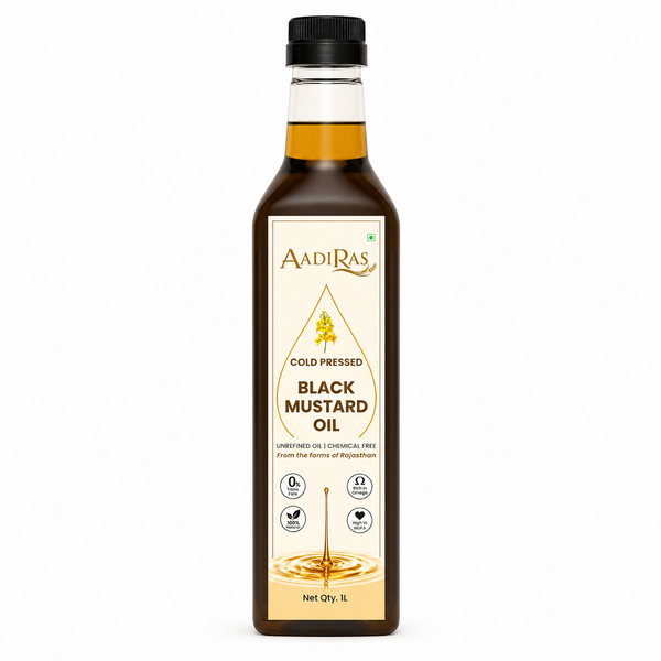 Black Mustard Oil- Cold Pressed (1 Litre)