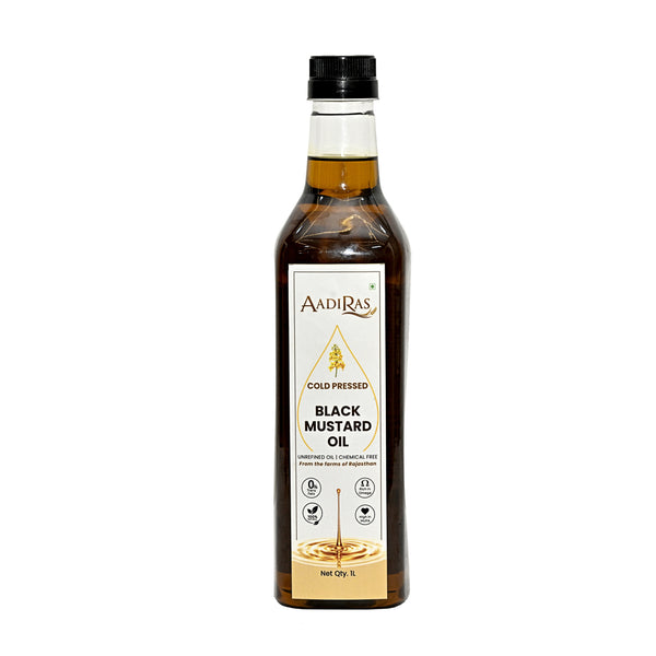 Black Mustard Oil- Cold Pressed (1 Litre)