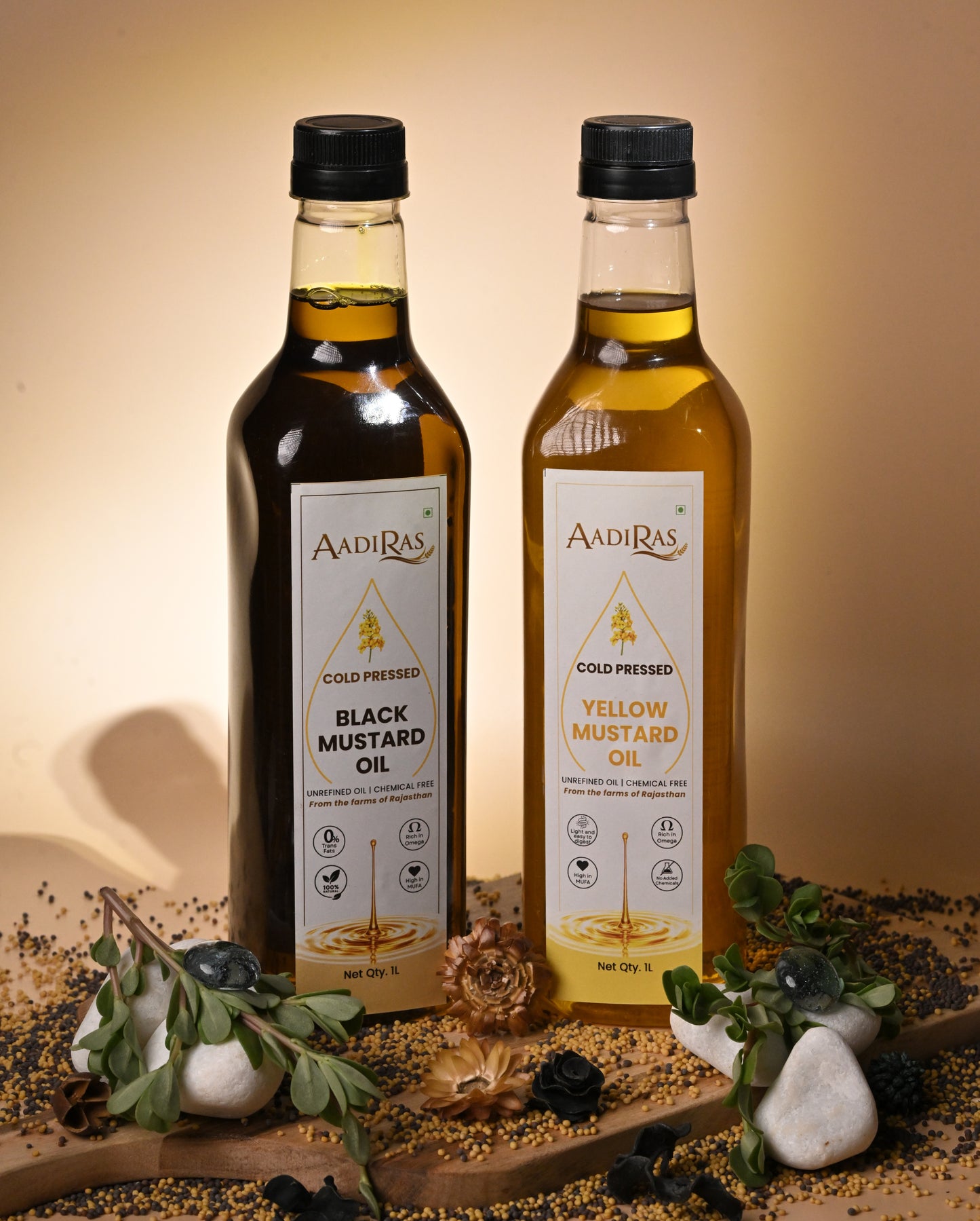 Black Mustard Oil- Cold Pressed (1 Litre)