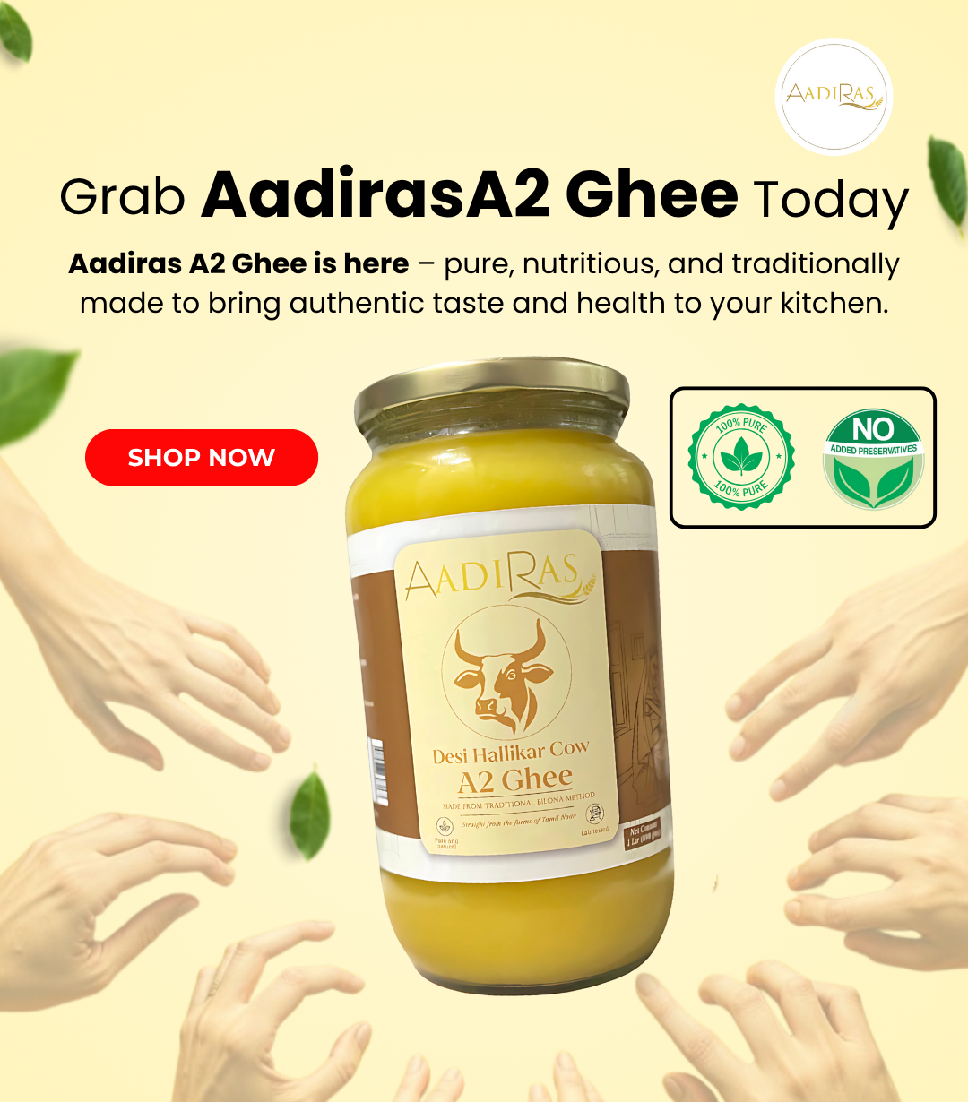 A2 Hallikar Cow Ghee.