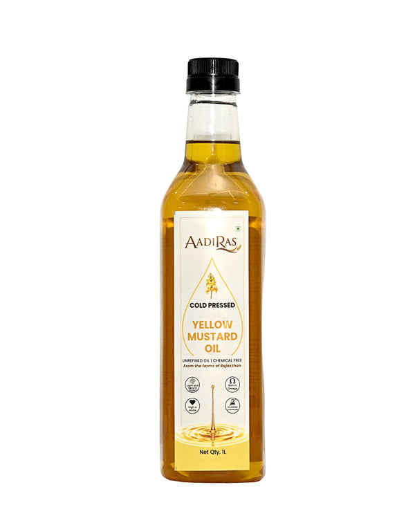 Yellow Mustard Oil- Cold Pressed (1 Litre)