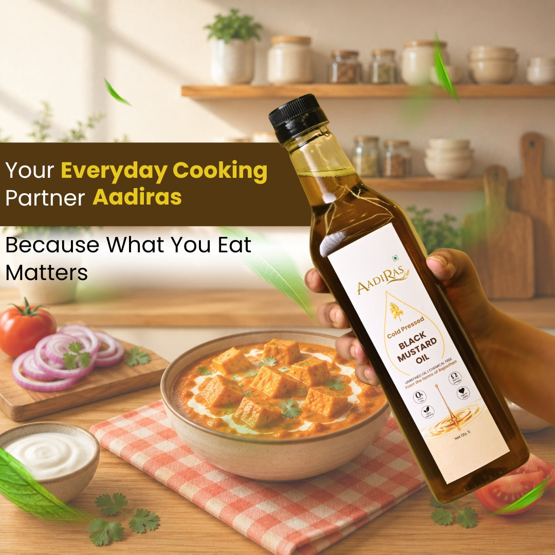 Black Mustard Oil- Cold Pressed (1 Litre)